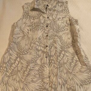 NWOT Chico's sleeveless linen shirt - Chico's size 2.5 / 14 / Large